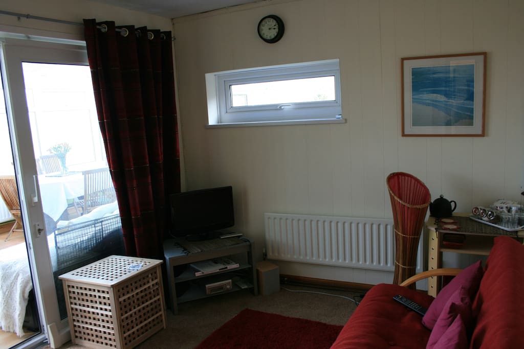 TV, stereo and DVD player for use