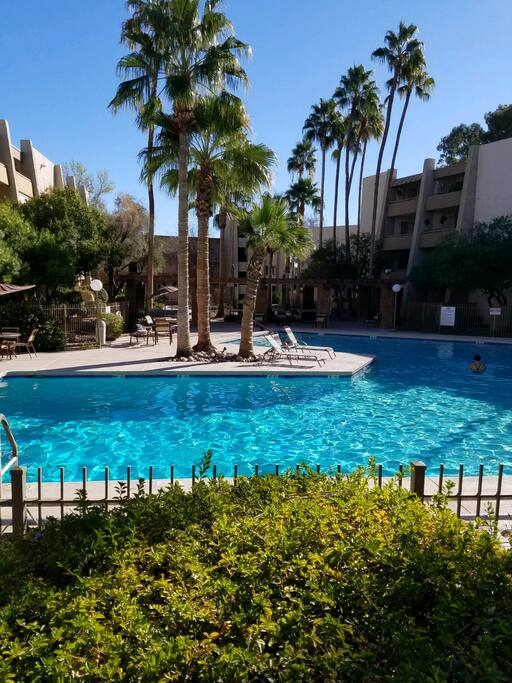 The pool is