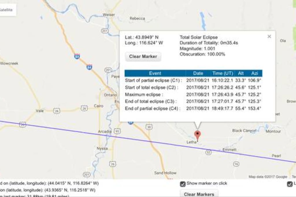 Camp Site located within the totality