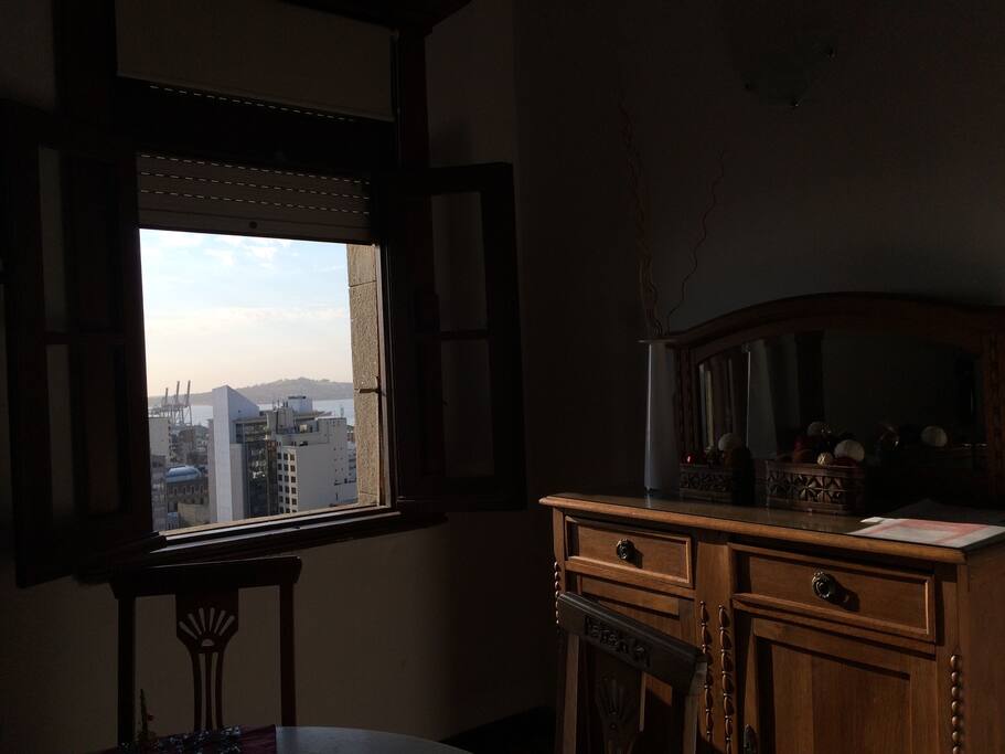 The view from the dining room area.