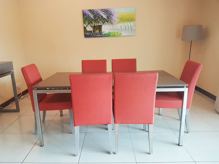 Dining table and chairs