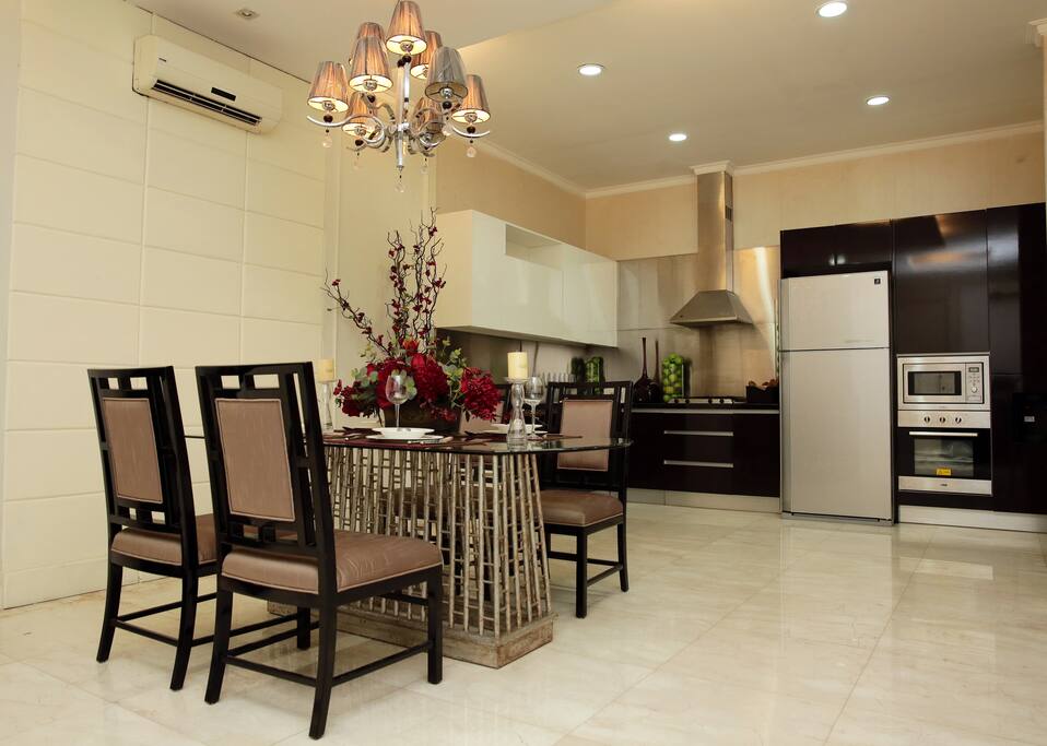 Dining and kitchen area, Located in 1st floor