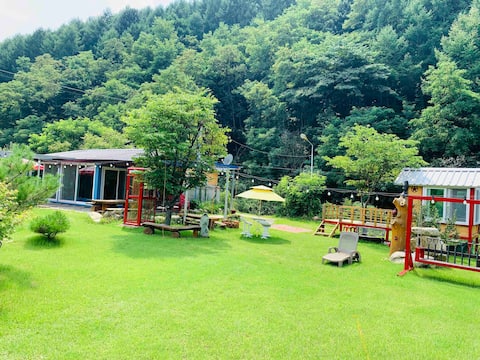 [Gangwon-do trip] Good family trip to Gangwon-do Inje Dokchae Pension. Cabin