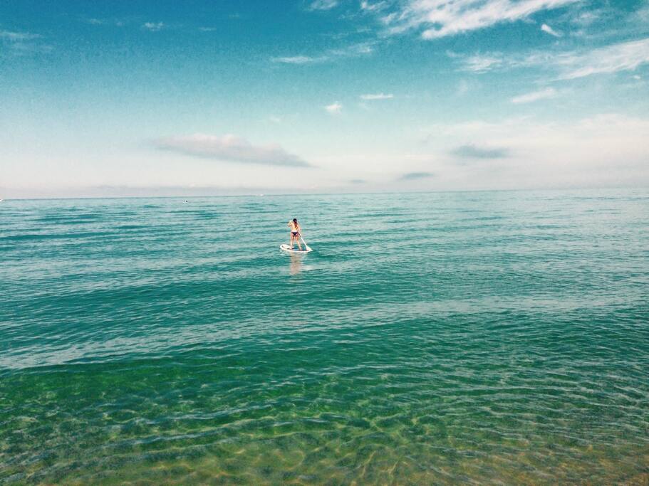 Sup at the beach