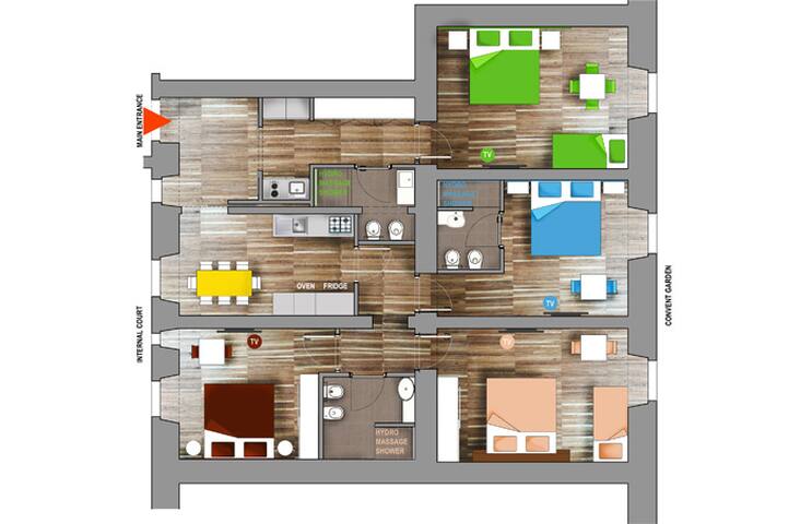 Garden View ShortLet 11people gallery image 2