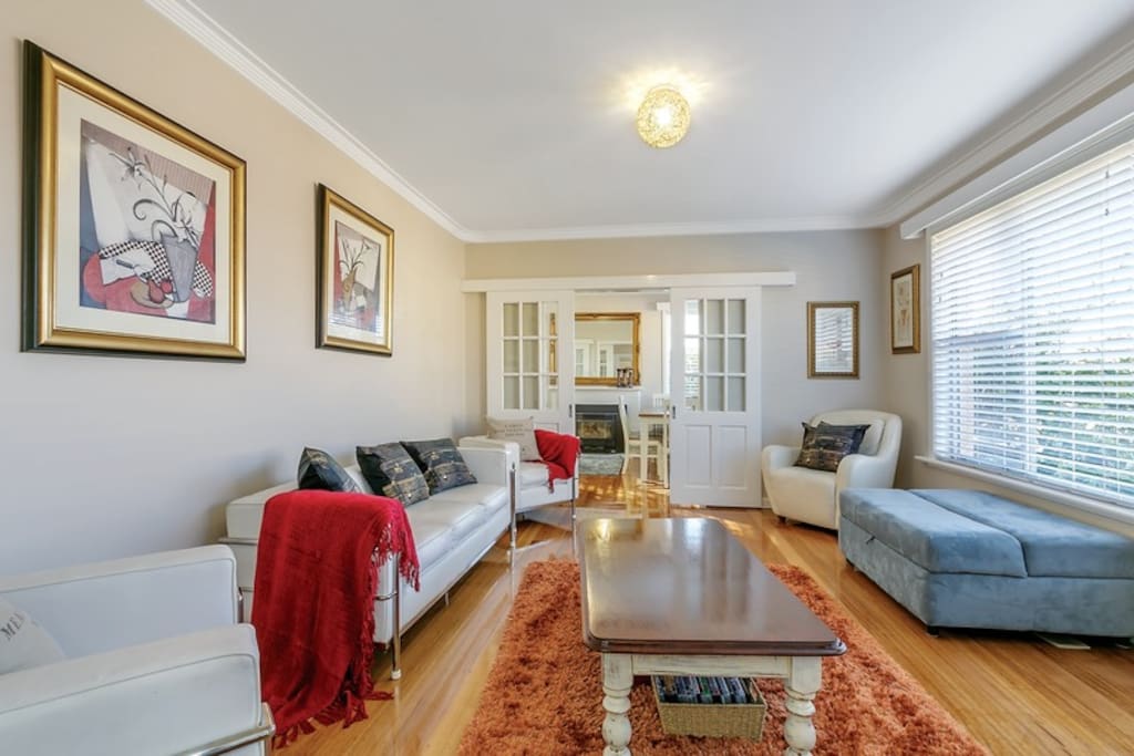 Bright and airy, the lounge is a great place to relax