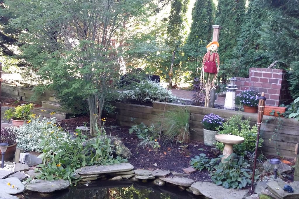 Our seasonal fixture; the scarecrow by Carol