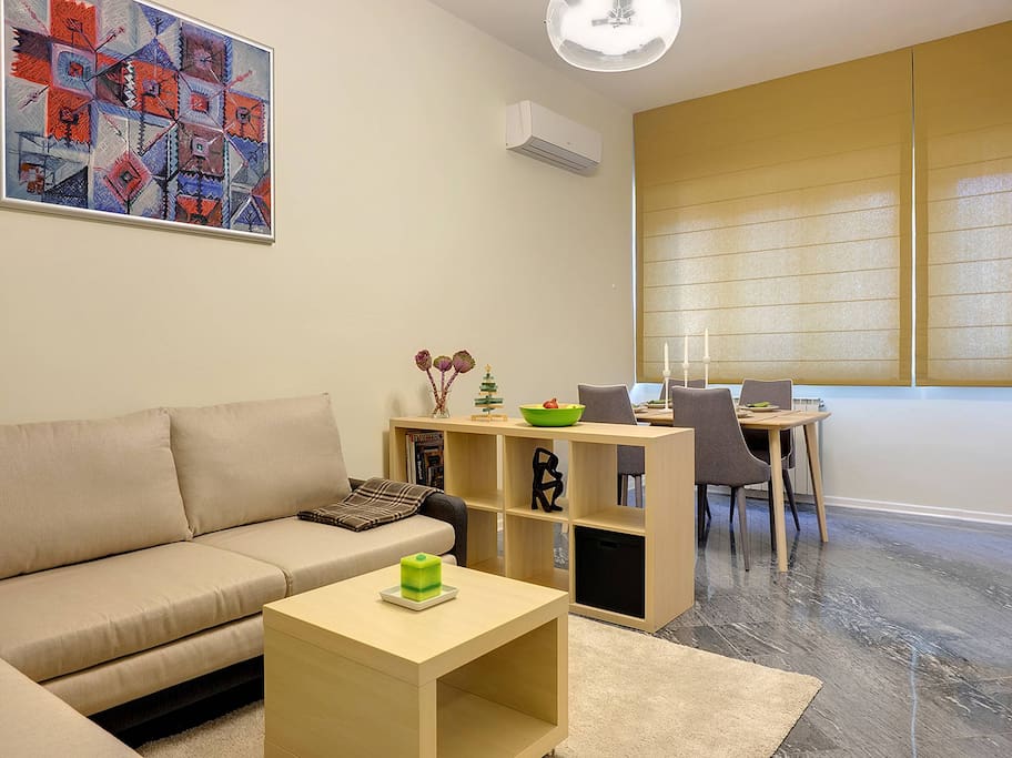 Sitting and dining area.