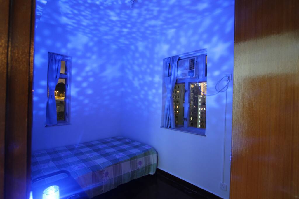 bed room with sunshine & good ventulation