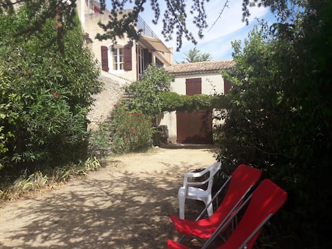 Village house in Luberon, with beautiful garden.