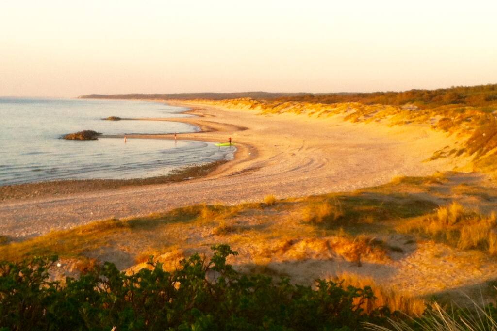 The beach closeby