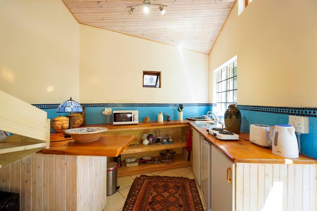 kitchen with all the basics and if more is required guests just need to ask