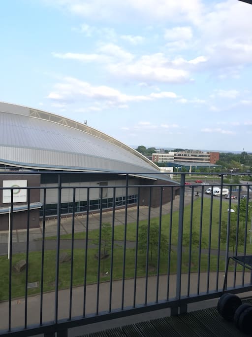 Velodrome/British Cycling Centre opposite to our flat!