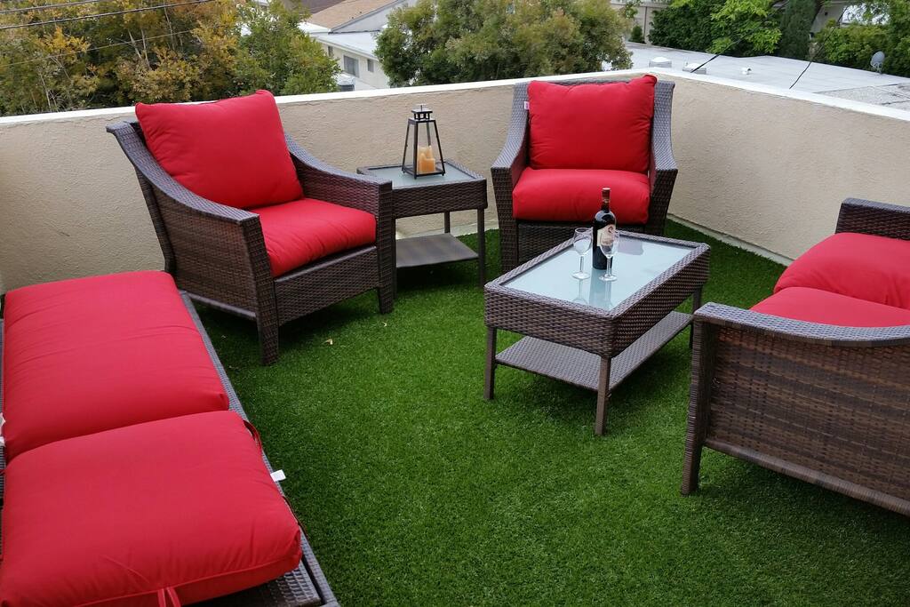 Rooftop deck situation.
