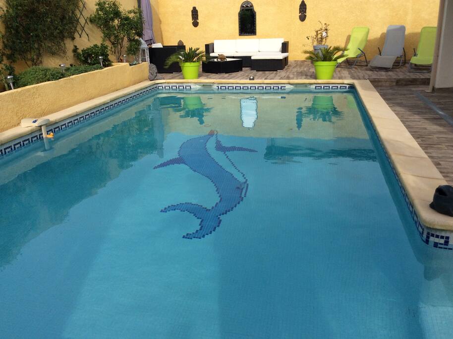 Piscine et coin detente