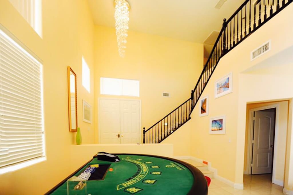 Black Jack Game Table and Front Entrance