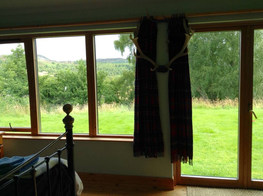 View of hills and down to Moray Firth