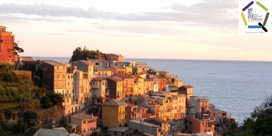 Casa Capellini double with balcony, 1 Bedroom, 1 Bathroom, House in Manarola,  Italy