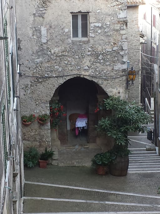 view from the village