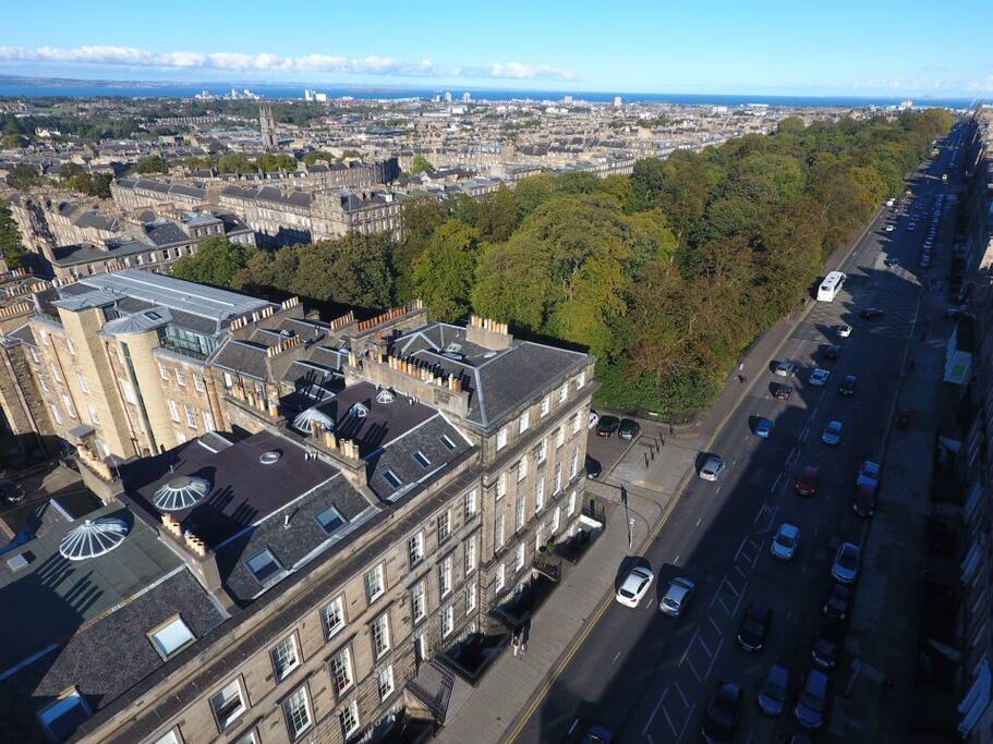 View of Albyn Place and Queen Street Gardens