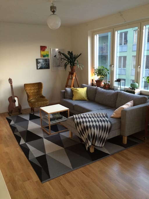 Big and light living area.