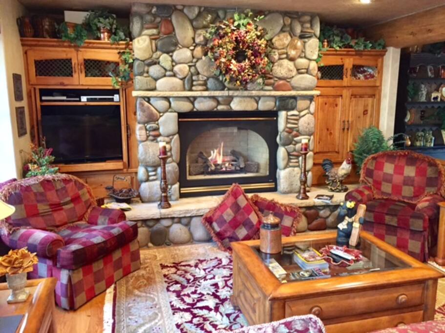 Family room off kitchen