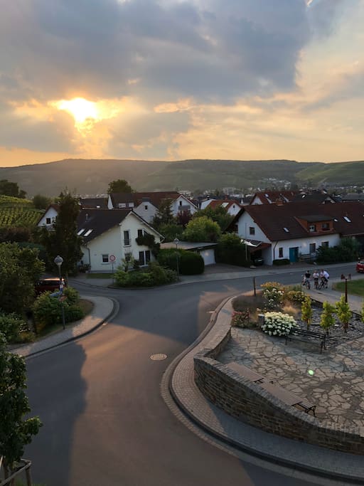 Blick vom Balkon