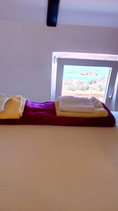 When you wake up ,your first view is sea and beach.