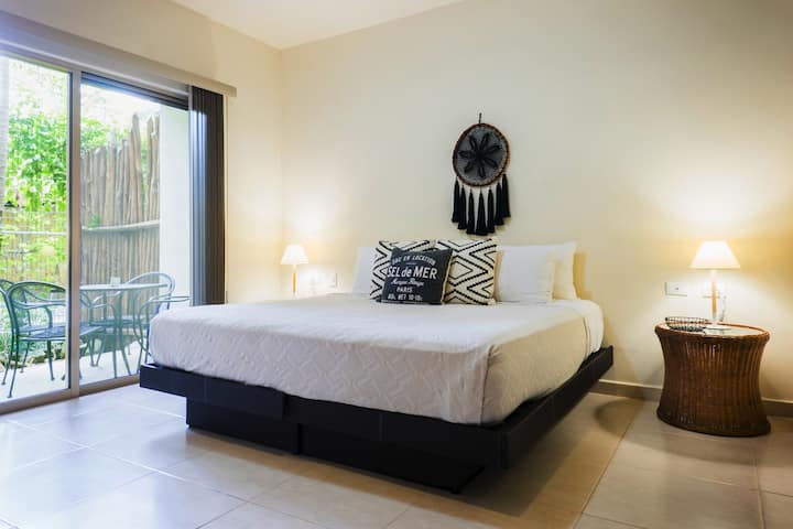 Master bedroom with king bed
