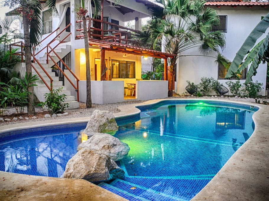 Villa Jardin is the ground floor villa opening onto the pool.