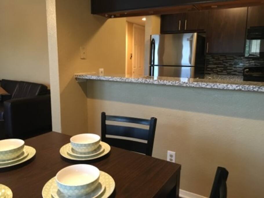 Dining Area and Kitchen Pass-Thru