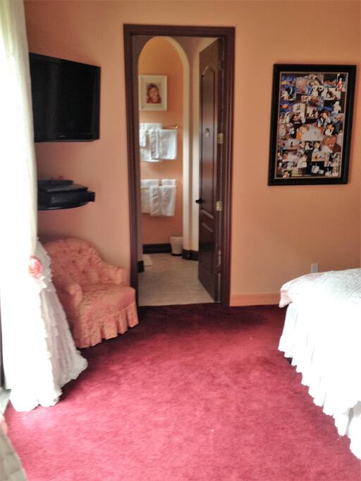 View into private bath