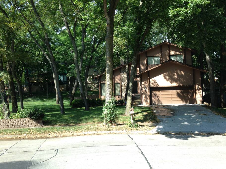 Parking space for 1 in the driveway plus upto 3 on the street.