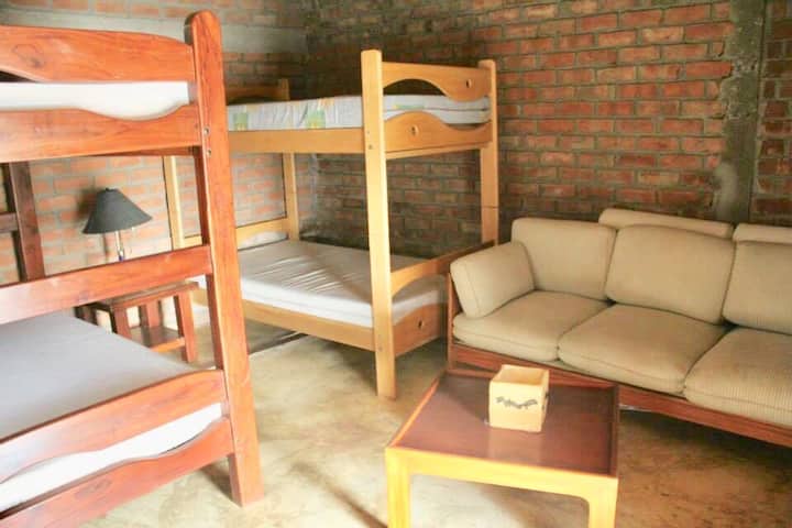 Bedroom with 4 beds