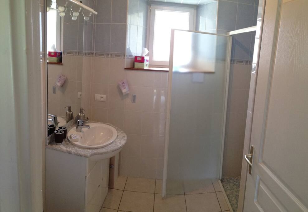 La salle de douche