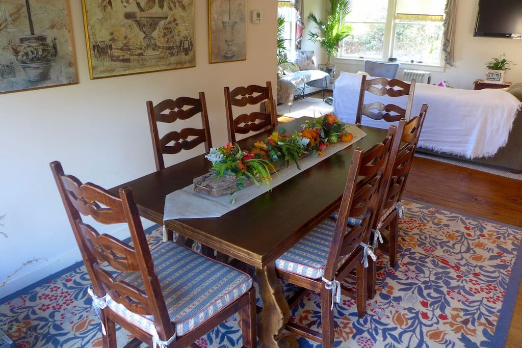 Dining table with plenty of seating