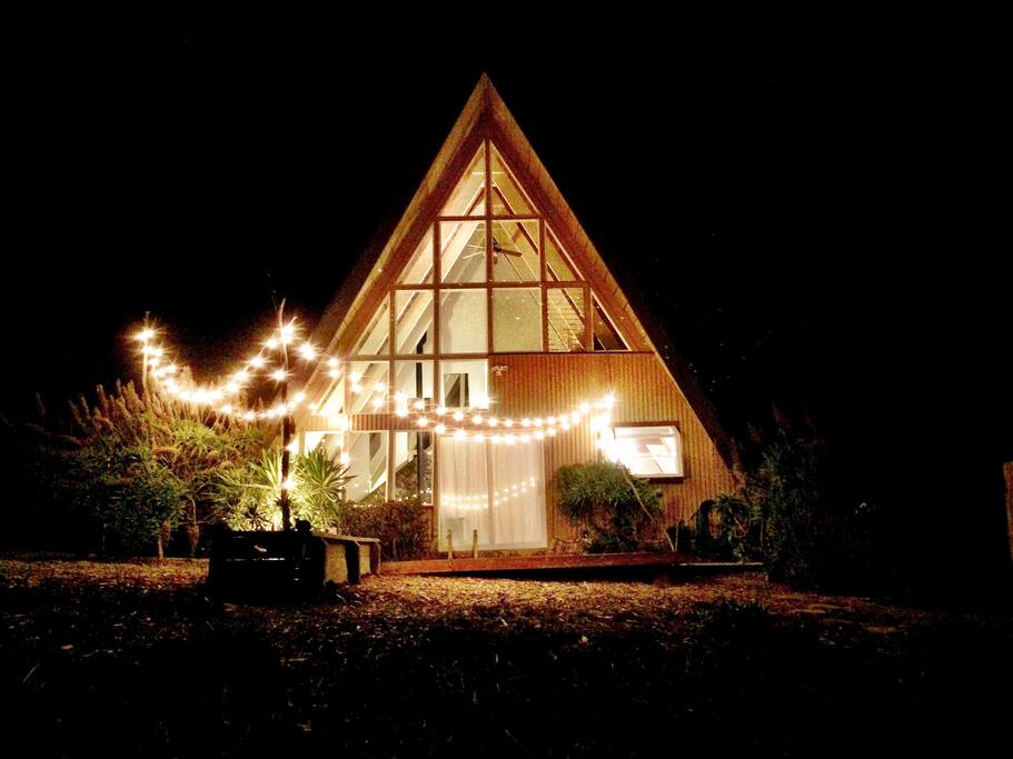 Shines bright at night.