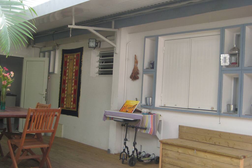 une terrasse de 30m2 pour ses repas