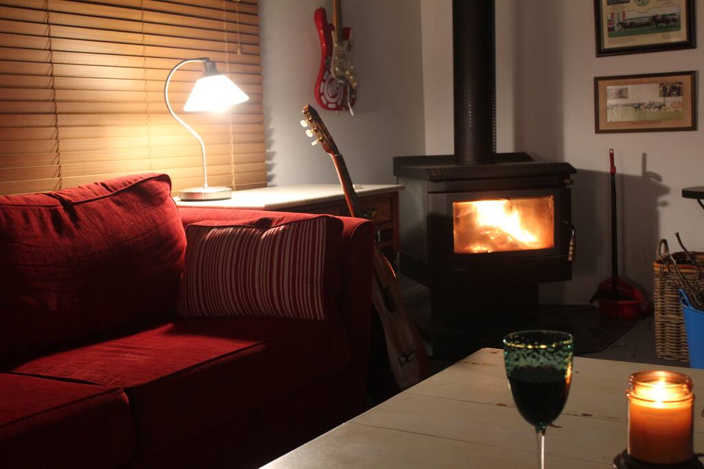 Cosy wood fire