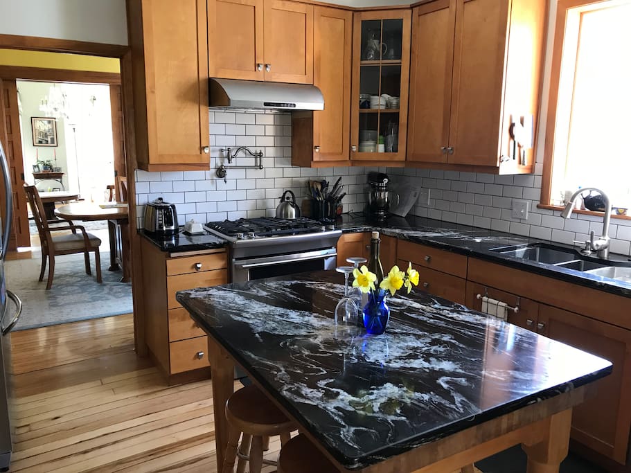 Recently remodeled kitchen, gas stove & oven