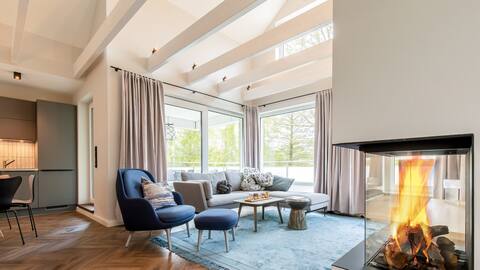 MAKANI 5 - Luxury penthouse with sea view and fireplace