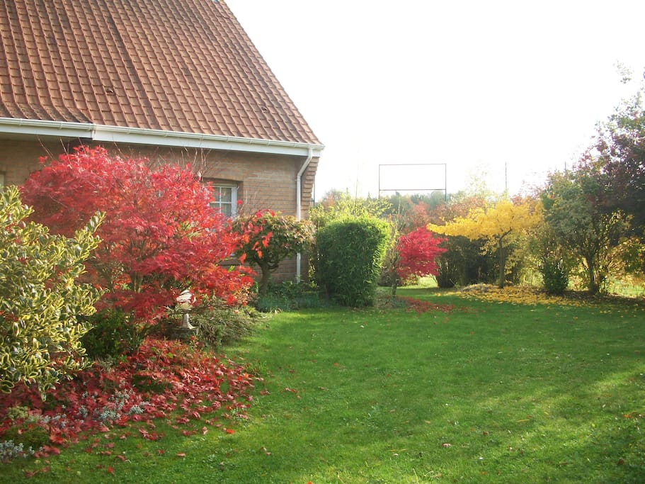 grand jardin clôturé