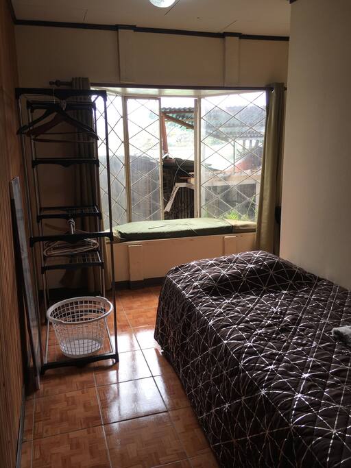 Every room comes with a closet and a desk