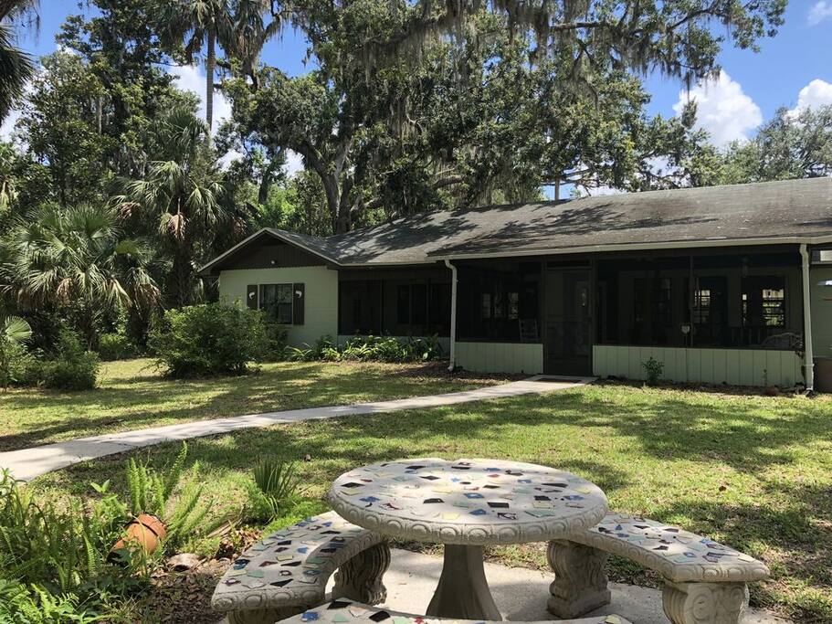 Front of house looking over The St Johns River