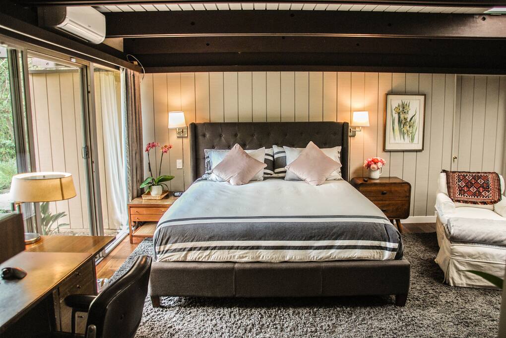 Master bedroom: a king-sized romantic retreat