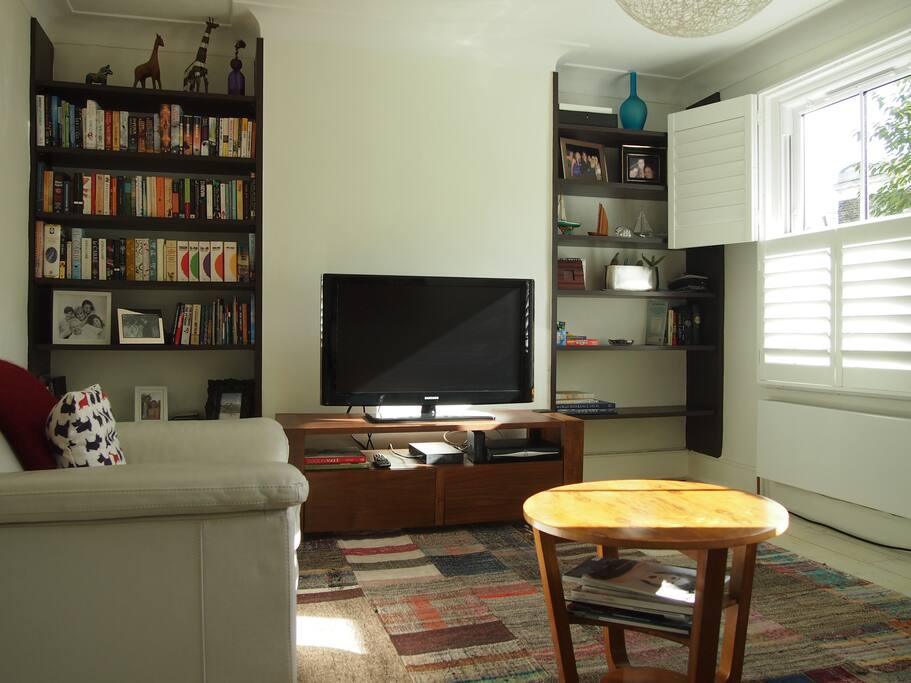 Watch tv here or chill out with a selection of books.