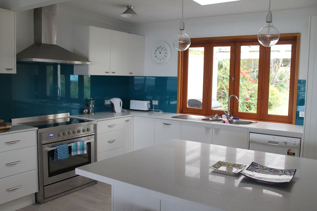 Newly renovated kitchen in an open plan living space