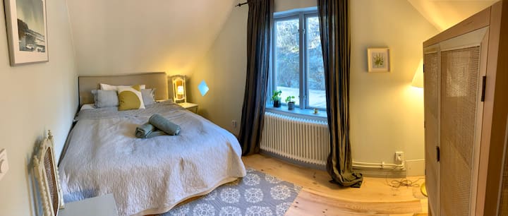 Cozy house for a family with fireplace and sauna