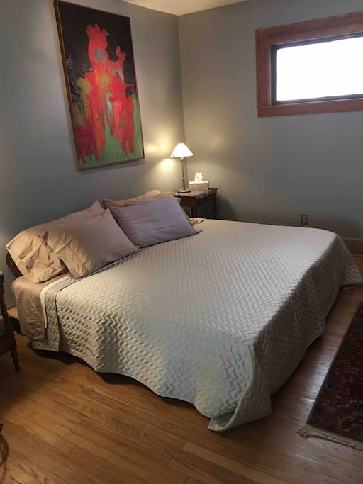 Bedroom with king-size bed