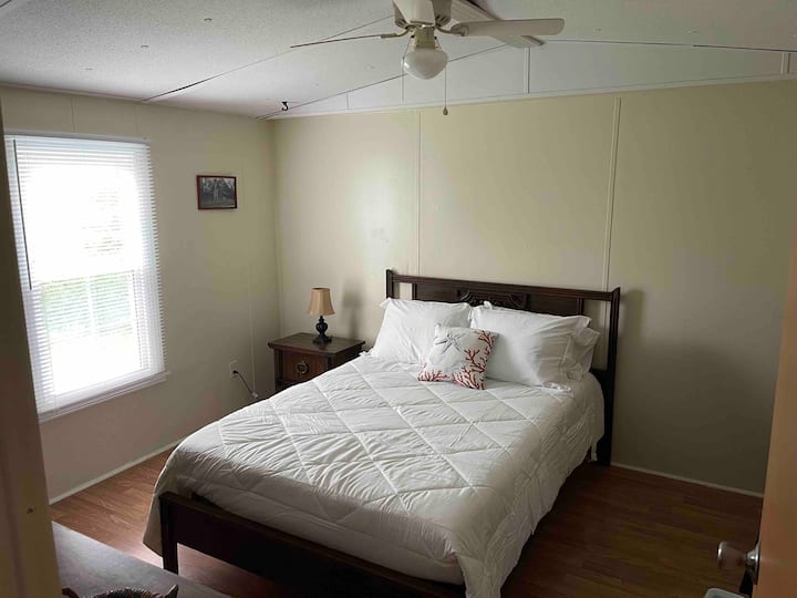 Bedroom with full sized bed